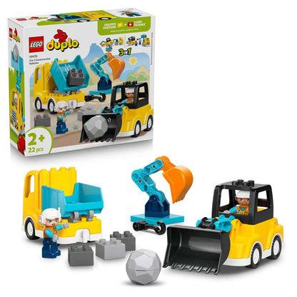 LEGO DUPLO 3 in 1 Construction Vehicles