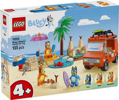 LEGO Bluey Bluey's Beach & Family Car Trip 11202