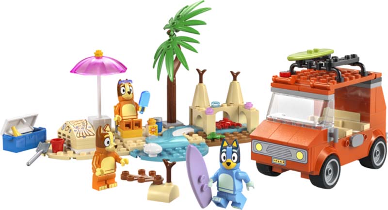 LEGO Bluey Bluey's Beach & Family Car Trip 11202
