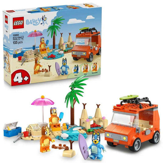 LEGO Bluey Bluey's Beach & Family Car Trip 11202