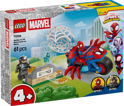 LEGO Spidey Spidey on his Motorcycle vs. Rhino 11206