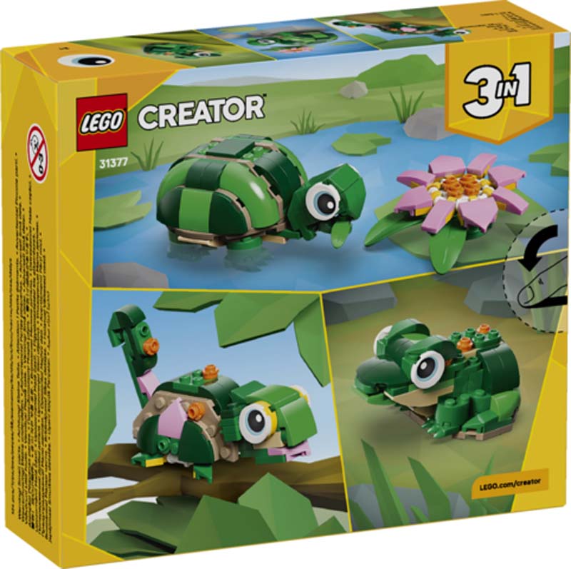LEGO Creator Turtle with a Water Lily Flower 31377