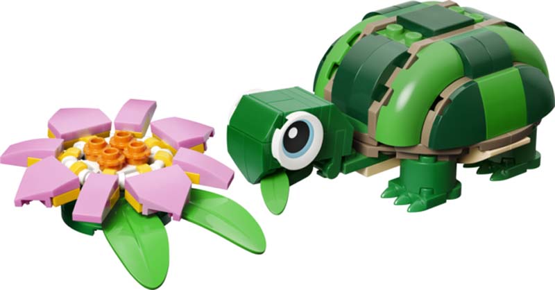 LEGO Creator Turtle with a Water Lily Flower 31377