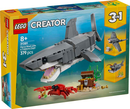 LEGO Creator Fierce Shark with a Treasure Chest 31381