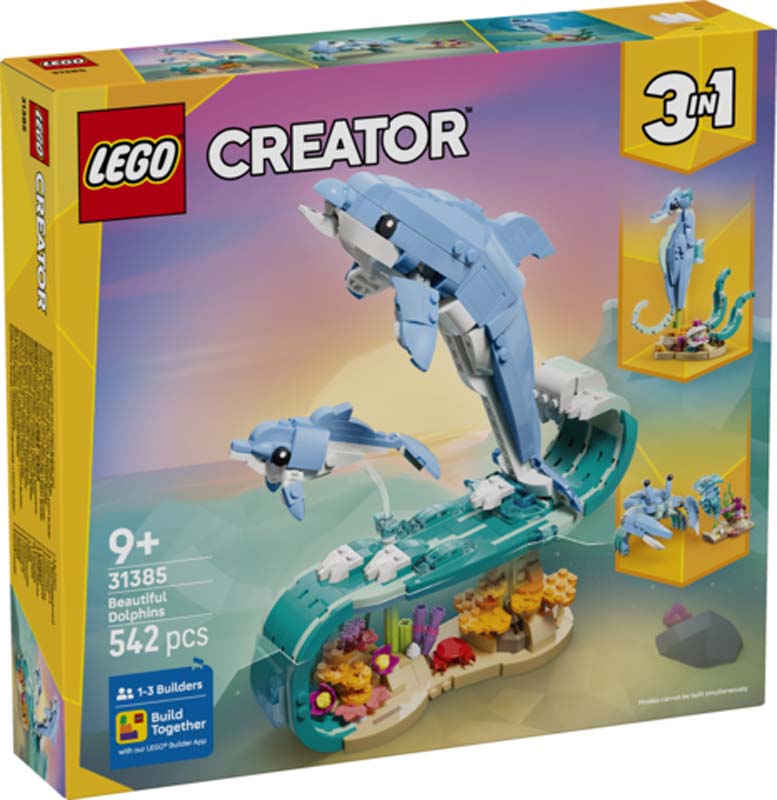 LEGO Creator Sea Animals: Beautiful Dolphins 31385