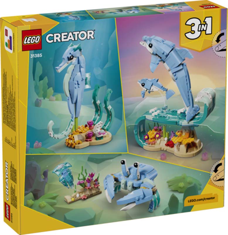 LEGO Creator Sea Animals: Beautiful Dolphins 31385