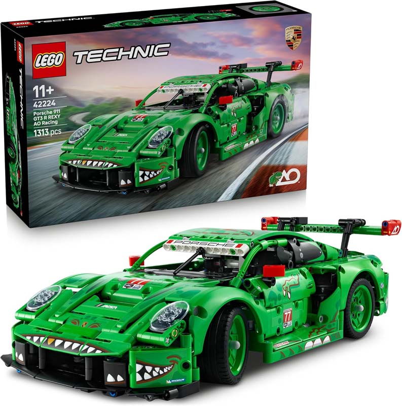 LEGO Technic Porsche 911 GT3 R REXY AO Racing Car