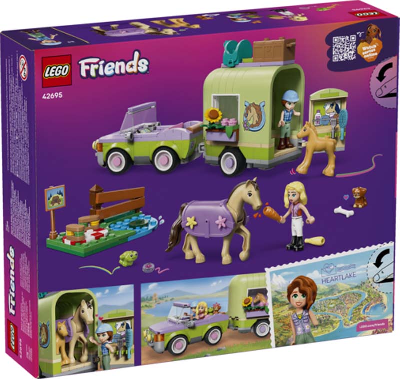 LEGO Friends Horse & Baby Foal Trailer 42695