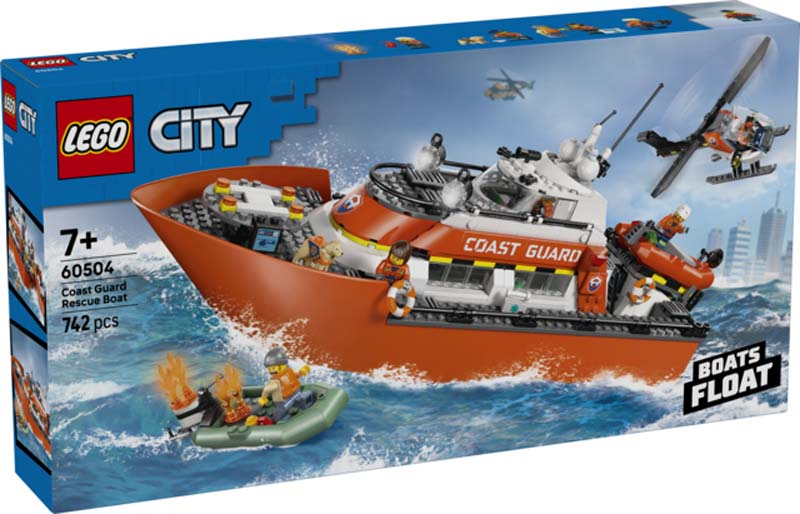 LEGO City Coast Guard Rescue Boat & Helicopter 60504