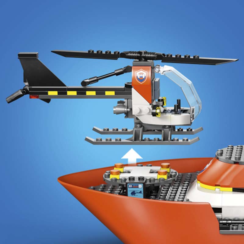 LEGO City Coast Guard Rescue Boat & Helicopter 60504