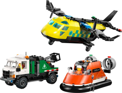 LEGO City Airplane, Service Truck & Hovercraft Rem 60505