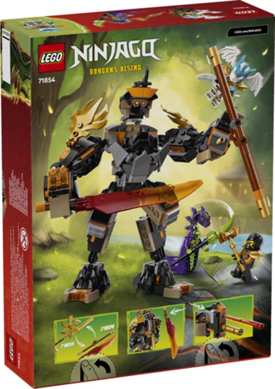 LEGO Ninjago Cole's Mission Mech & Dragon Zane 71854