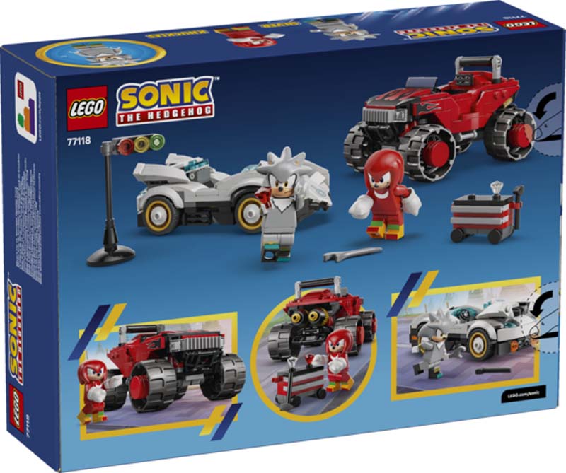 LEGO Sonic Silver's Car vs. Knuckles' Monster Truck 77118