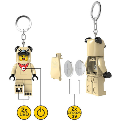 LEGO Pug Keychain Light