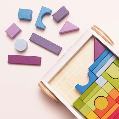 Le Toy Van Rainbow Baby Walker & Puzzle - 45 Blocks