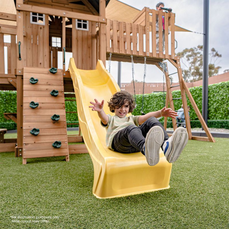 Lifespan Kids Kensington Swing Set, Monkey Bars & Play Centre with 2.2m Slide Blue