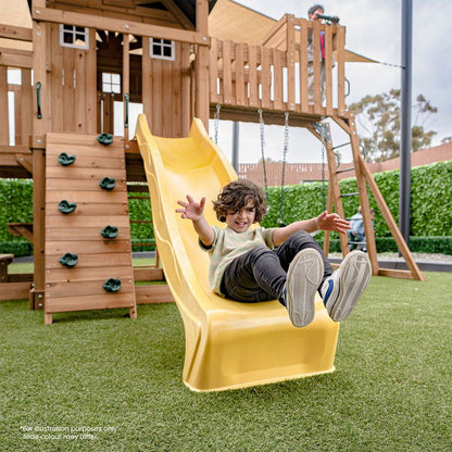Lifespan Kids Kensington Swing Set, Monkey Bars & Play Centre with 2.2m Slide Blue