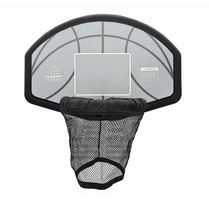 Lifespan Kids Swish Basketball Ring with BR10 Bracket BounceZone Round Trampoline