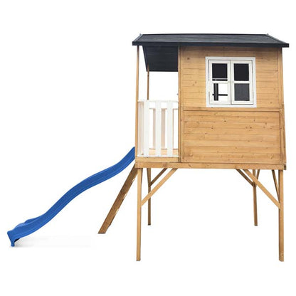 Lifespan Kids Burleigh Cubby House with 2.2m Slide Blue