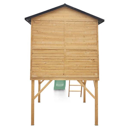 Lifespan Kids Burleigh Cubby House with 2.2m Slide Pastel Green