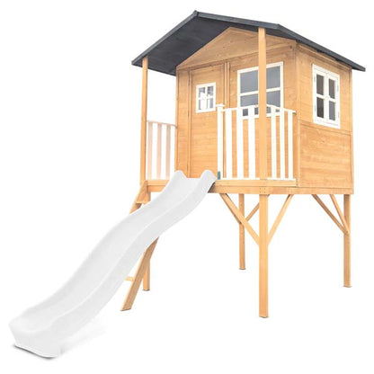 Lifespan Kids Burleigh Cubby House with 2.2m Slide White