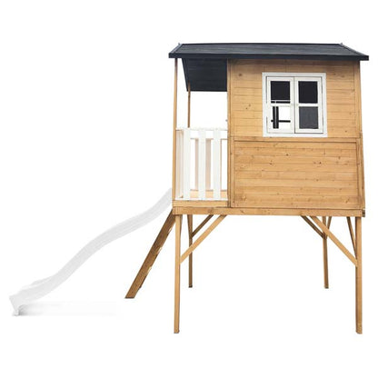 Lifespan Kids Burleigh Cubby House with 2.2m Slide White