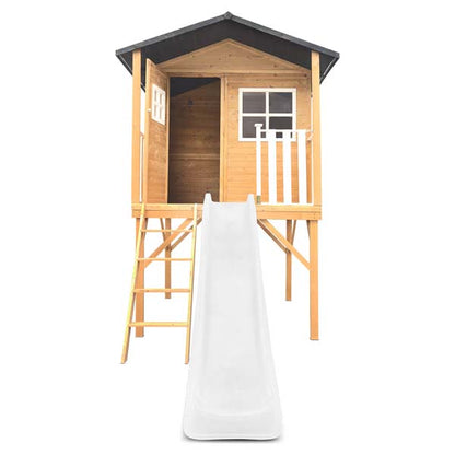 Lifespan Kids Burleigh Cubby House with 2.2m Slide White