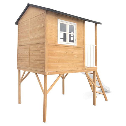 Lifespan Kids Burleigh Cubby House with 2.2m Slide White