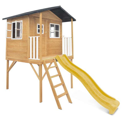Lifespan Kids Burleigh Cubby House with 2.2m Slide Yellow