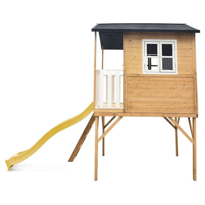 Lifespan Kids Burleigh Cubby House with 2.2m Slide Yellow