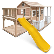 Lifespan Kids Finley Cubby House with 1.8m Slide Yellow