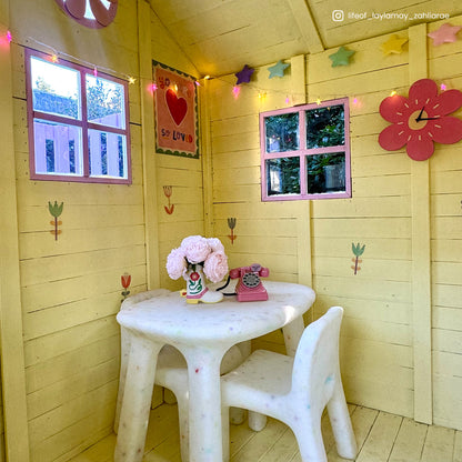 Lifespan Kids Finley Cubby House with 1.8m Slide Yellow