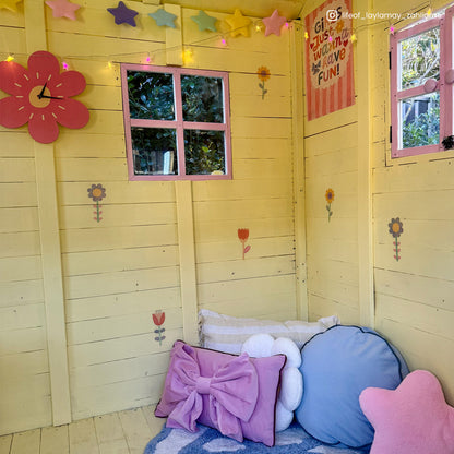 Lifespan Kids Finley Cubby House with 1.8m Slide Yellow
