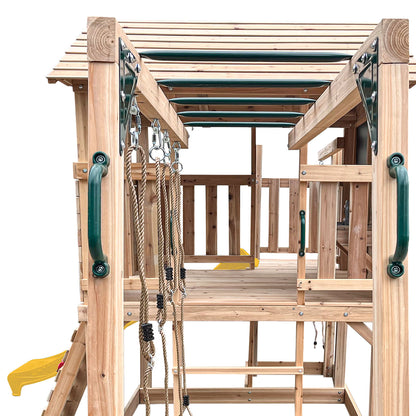 Lifespan Kids Kingston Cubby House with 2.2m Yellow Slide