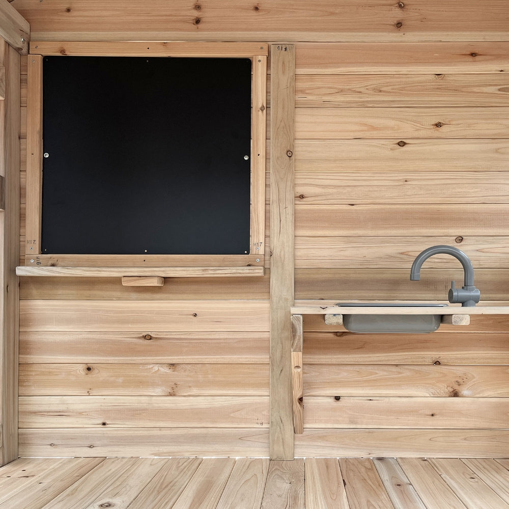 Lifespan Kids Kingston Cubby House with 2.2m Yellow Slide