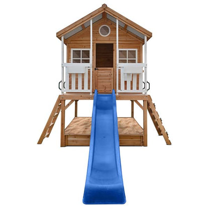 Lifespan Kids Winchester Cubby House Elevated 1.2m ,with 2.2m Slide Blue