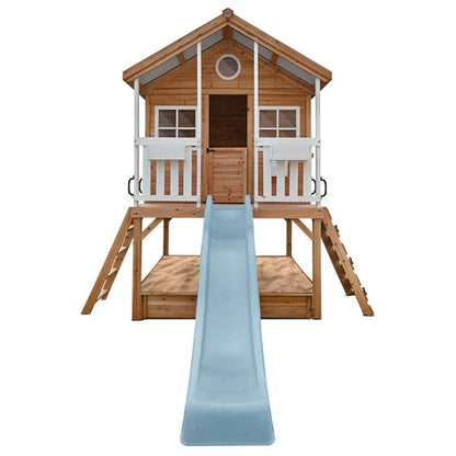 Lifespan Kids Winchester Cubby House Elevated 1.2m with 2.2m Slide Pastel Blue