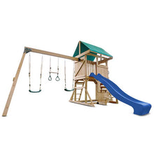 Lifespan Kids Carindale Swing Set & Play Centre with 2.2m Slide Blue