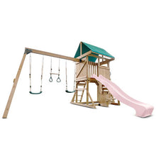 Lifespan Kids Carindale Swing Set & Play Centre with 2.2m Slide Pastel Pink