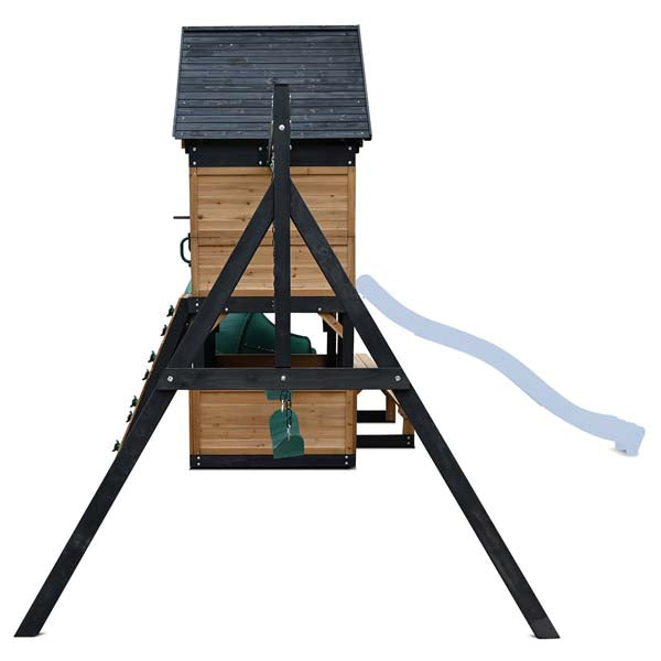 Lifespan Kids Claremont Swing Set & Play Centre with 2.2m Slide Pastel Blue