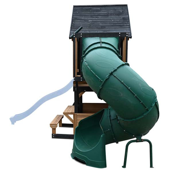 Lifespan Kids Claremont Swing Set & Play Centre with 2.2m Slide Pastel Blue