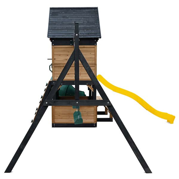 Lifespan Kids Claremont Swing Set & Play Centre with 2.2m Slide Yellow