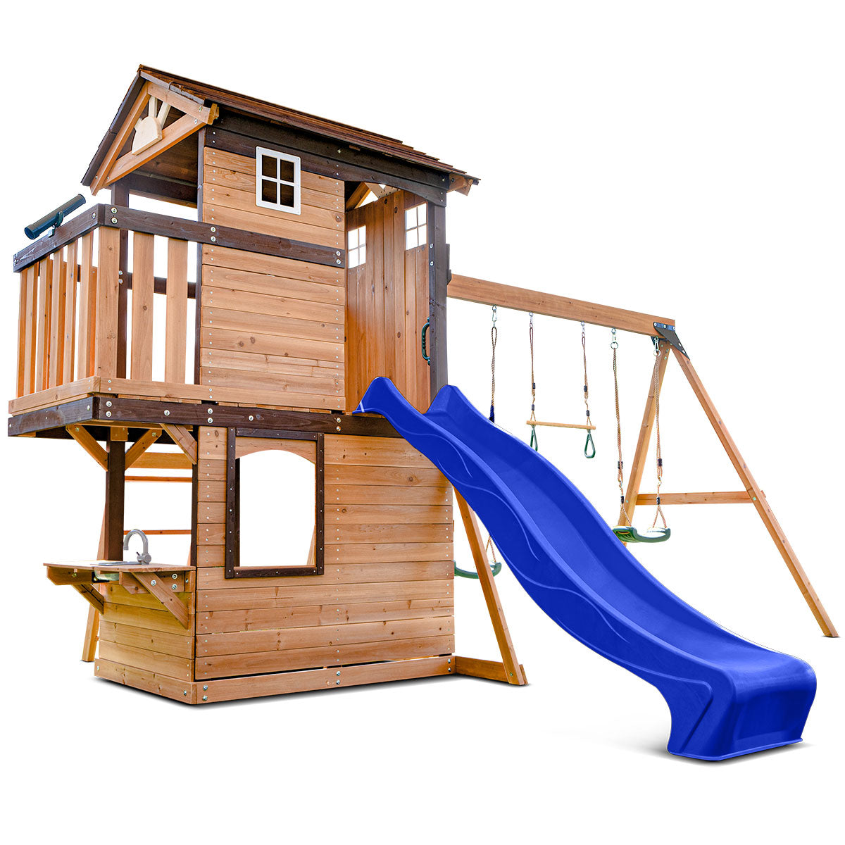 Lifespan Kids Darlington Play Centre Set with 2.2m Blue Slide