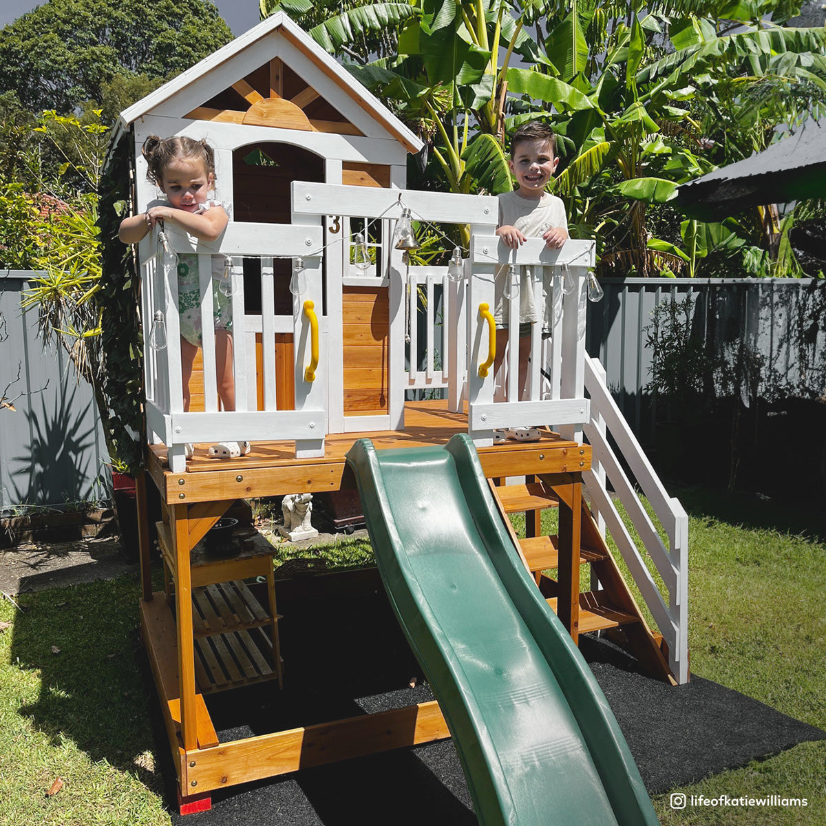 Lifespan Kids Silverton Cubby House Play Centre With 1.8m Slide