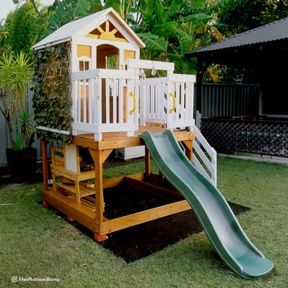 Lifespan Kids Silverton Cubby House Play Centre With 1.8m Slide