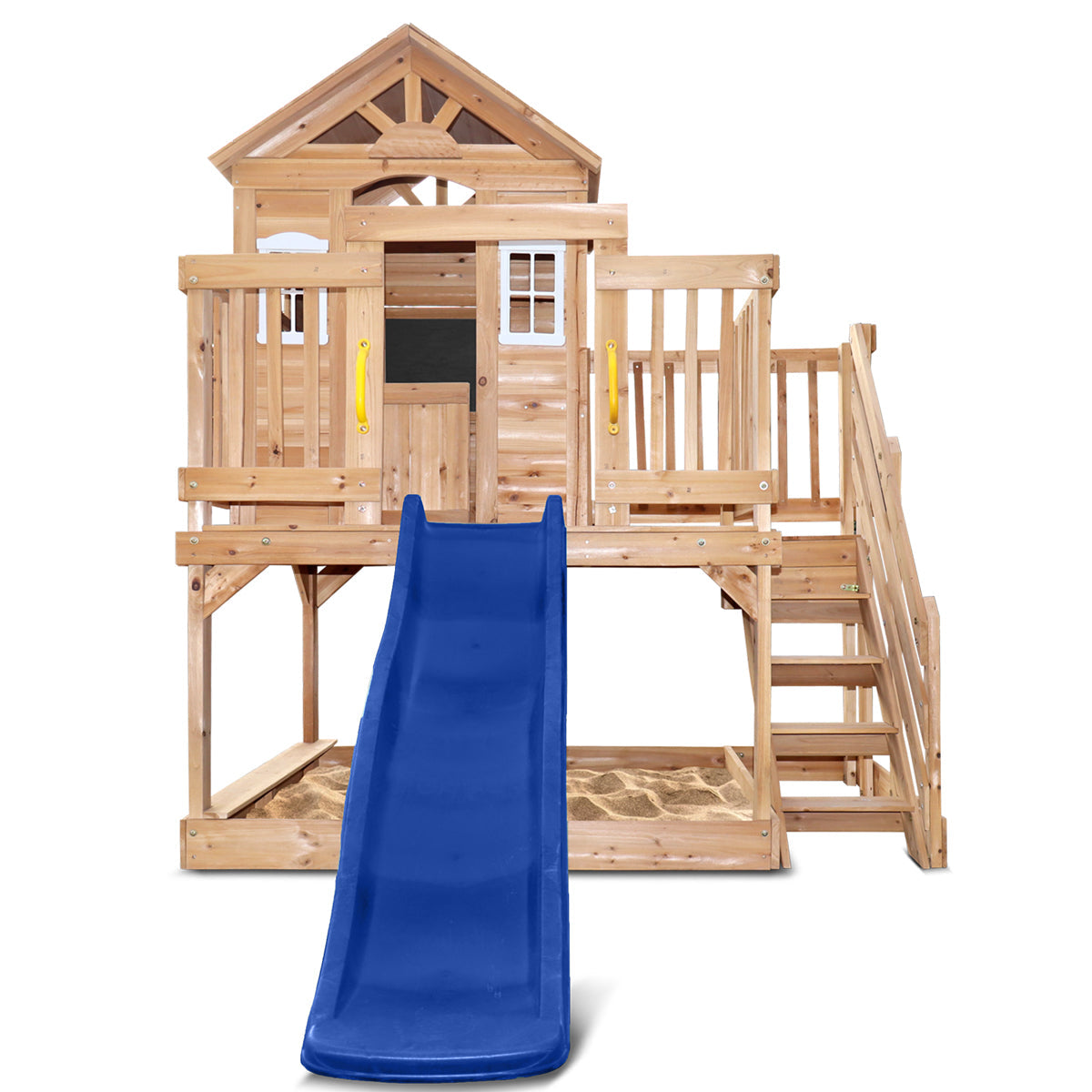 Lifespan Kids Silverton Cubby House Play Centre With 1.8m Blue Slide