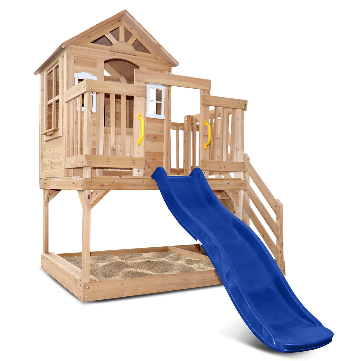 Lifespan Kids Silverton Cubby House Play Centre With 1.8m Blue Slide