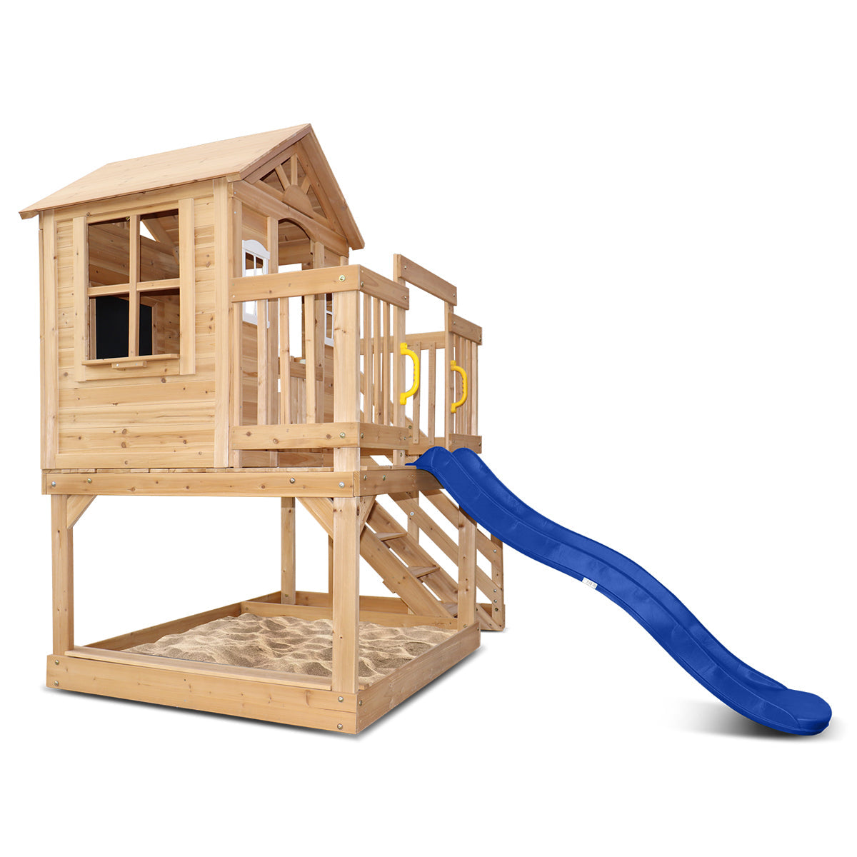 Lifespan Kids Silverton Cubby House Play Centre With 1.8m Blue Slide