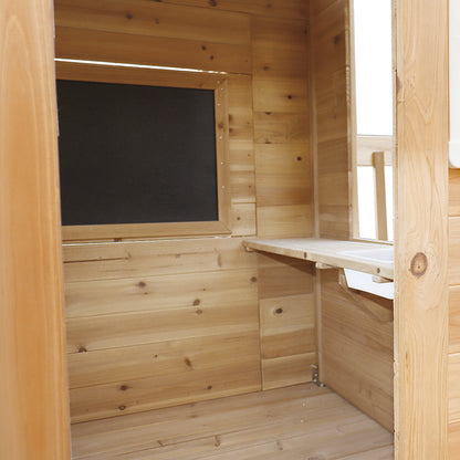 Lifespan Kids Silverton Cubby House Play Centre With 1.8m Blue Slide