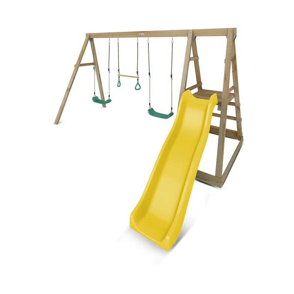 Lifespan Kids Winston Swing Set with Climb & 1.8m Slide Yellow